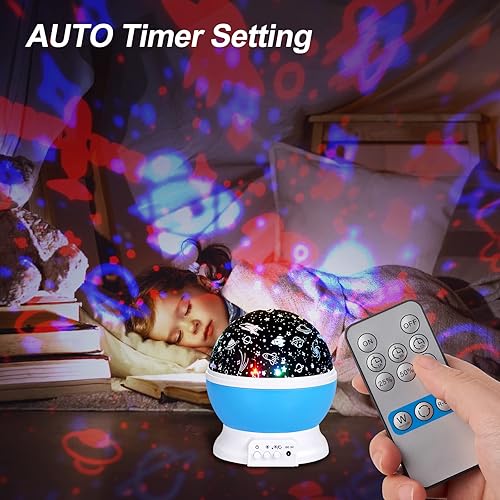 Miniatura 2 de SUNNEST Luz nocturna para niños, luz nocturna para niños, luz nocturna de estrella, proyector de estrella nebulosa con rotación de 360 grados,