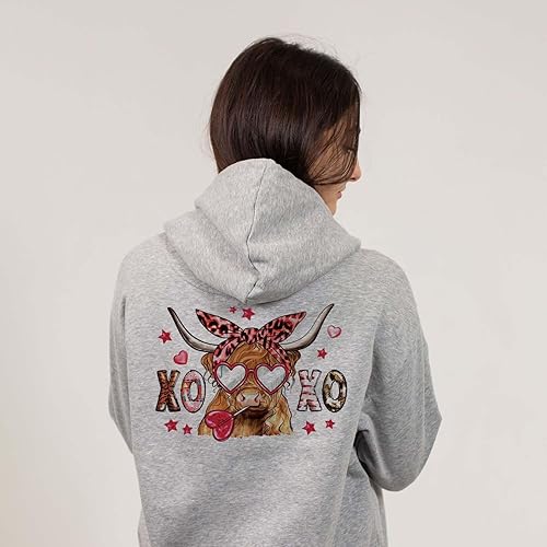 Miniatura 10 de Calcomanías termoadhesivas para el día de San Valentín para camisetas, parches de leche, té, lindo oso en forma de corazón, globo con letras de