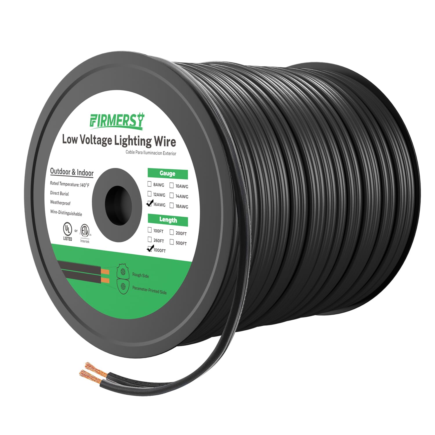 Snapklik.com : 16/2 Low Voltage Landscape Wire Outdoor Lighting Cable ...