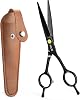 ULG Hair Cutting Scissors Professional Salon Shears 6.5-Inch Ultra Sharp Barber Scissors with PU Leather Case, LeftRight Symmetrical, Stainless Steel Haircut Scissors for Men, Women, Salon & Home Use