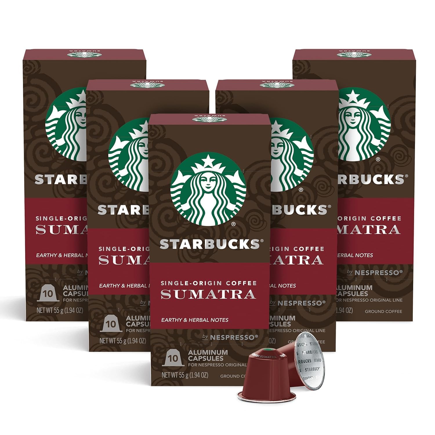 Starbuck By Nespresso Sumatra Single Origin Coffee 10 Pods Dark Roast (Pack Of 5) 55g Imported (B0CPYLBZ42) Amazon Price History, Amazon Price Tracker