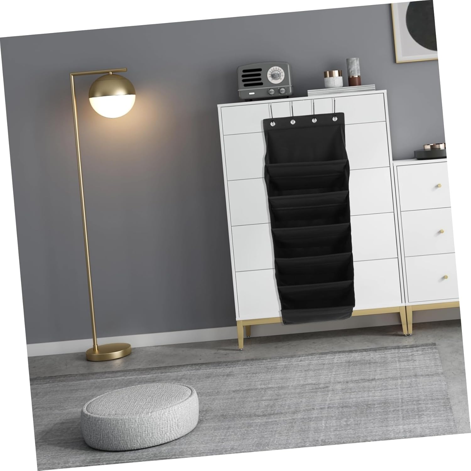 GLEAVI Multi Function Hanging Organizer Bag Wall Mounted Storage for Shoes Hats More Versatile Door Organizer for Bedroom Bathroom Kitchen Office