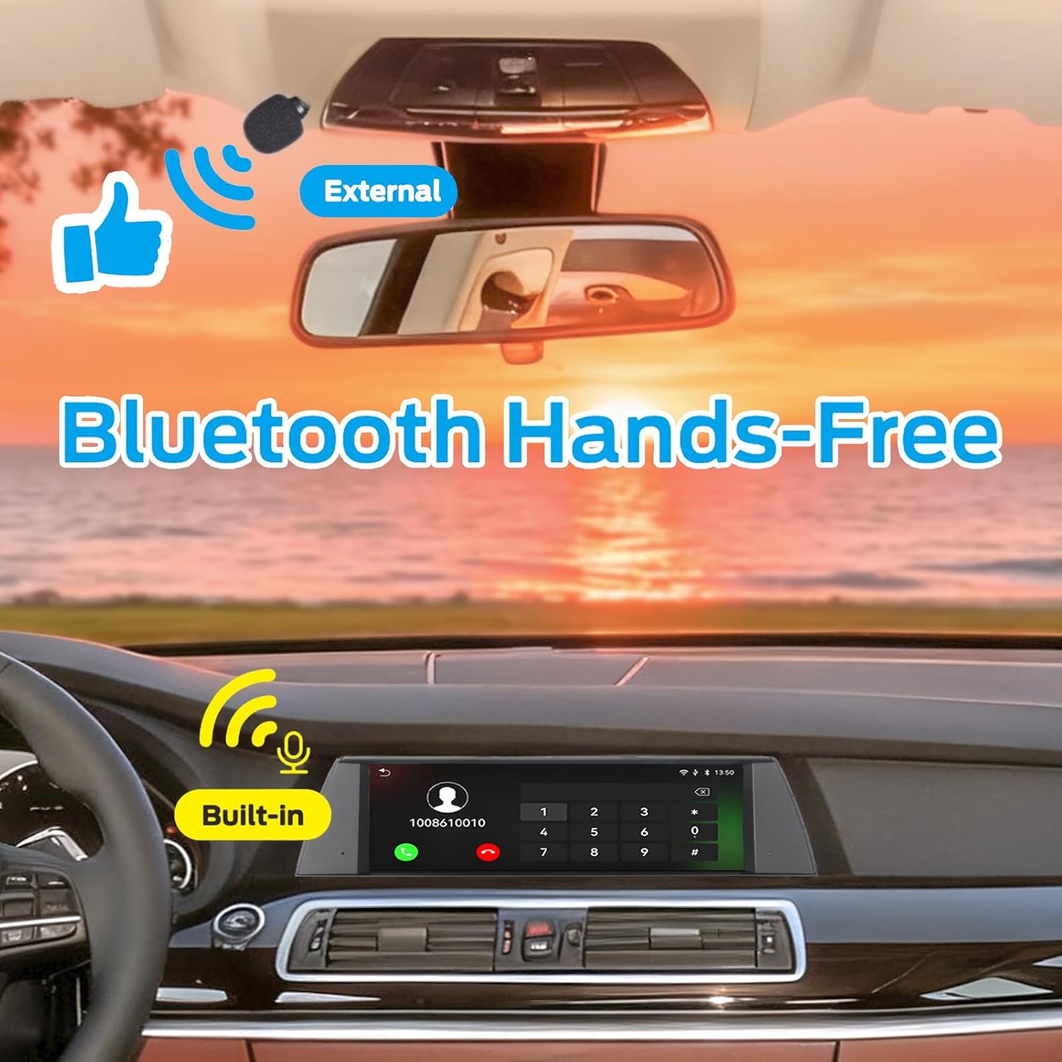 Fast Boot Linux Car Stereo Compatible with BMW 5GT Series F07 (2013-2017) NBT iDrive Upgrade |Bluetooth/Wireless CarPlay/Android Auto | Retains OEM Controls