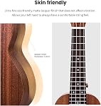 AODSK Soprano Ukulele pour débutant 21 Kit Ukelele de pouce avec Gig Bag StrapTuner Chaîne de nylon 4 Choisir un vêtement Leçon en ligne Cadeau de vacances