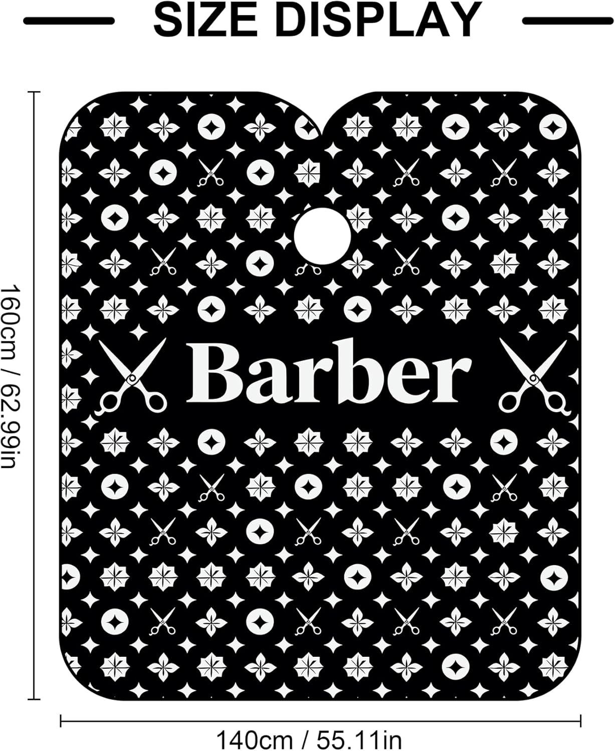 Professional Salon Cape Polyester Barber Cape Hair Cut Capes,54”x62”