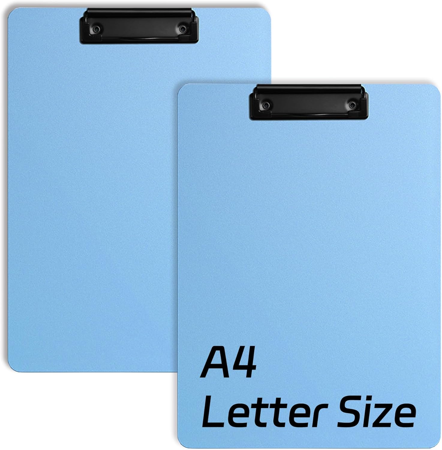 [2 Pack] Plastic Clipboards, Letter A4 Size Clipboard