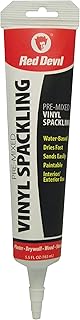 Red Devil 0615 Pre-Mixed Vinyl Spackling, 5.5 Oz. Squeeze Tube, Pack of 1, White