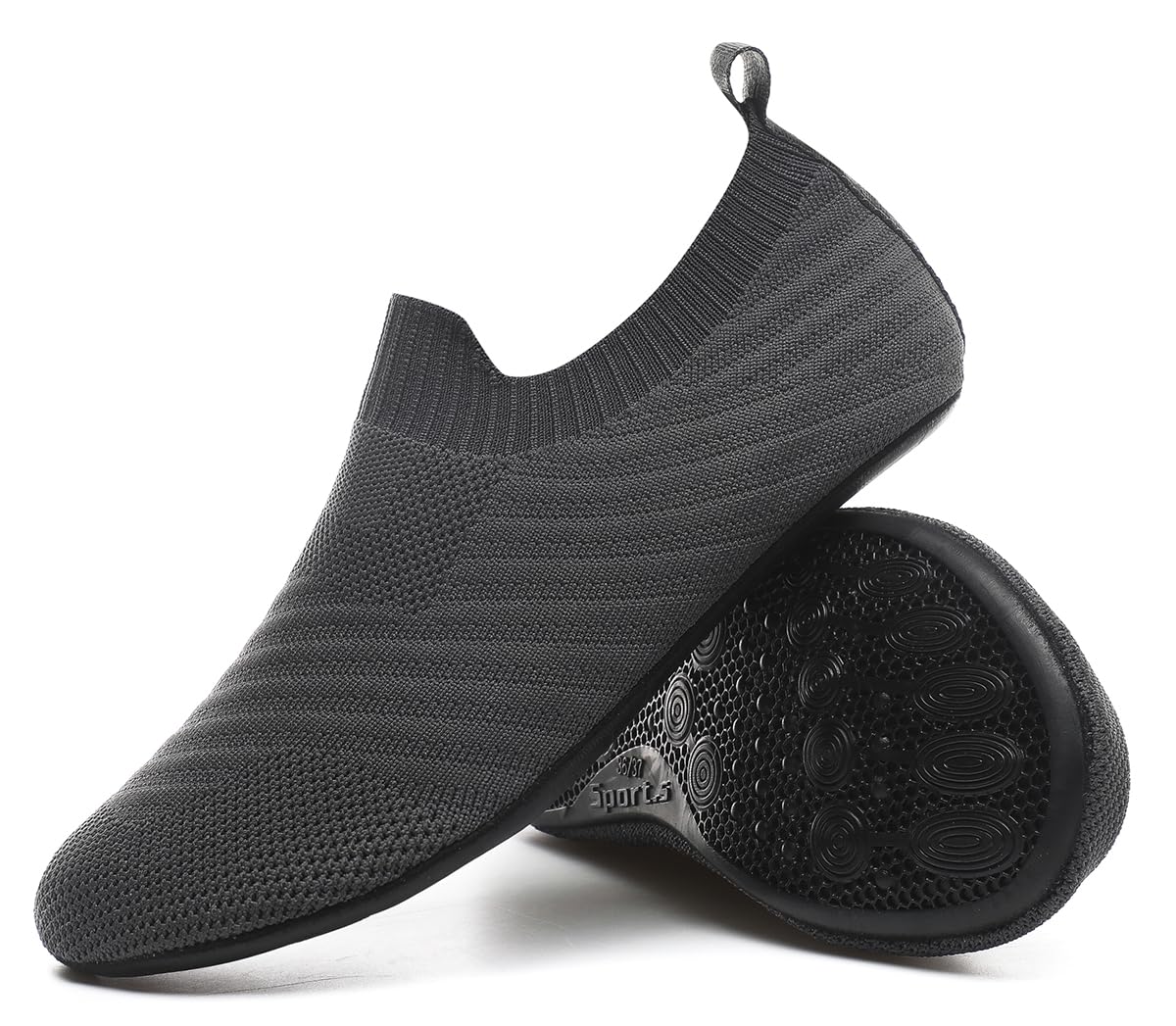 QZKDM Lightweight Slip on Grip Indoor House Slippers Barefoot Non Slip Home Exercise Yoga Shoes for Men Women