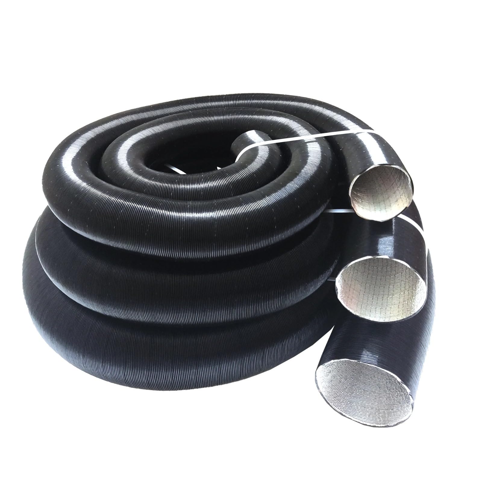 Tubo flexible de aluminio para calentador de coche, 300 cm de largo, 75 mm