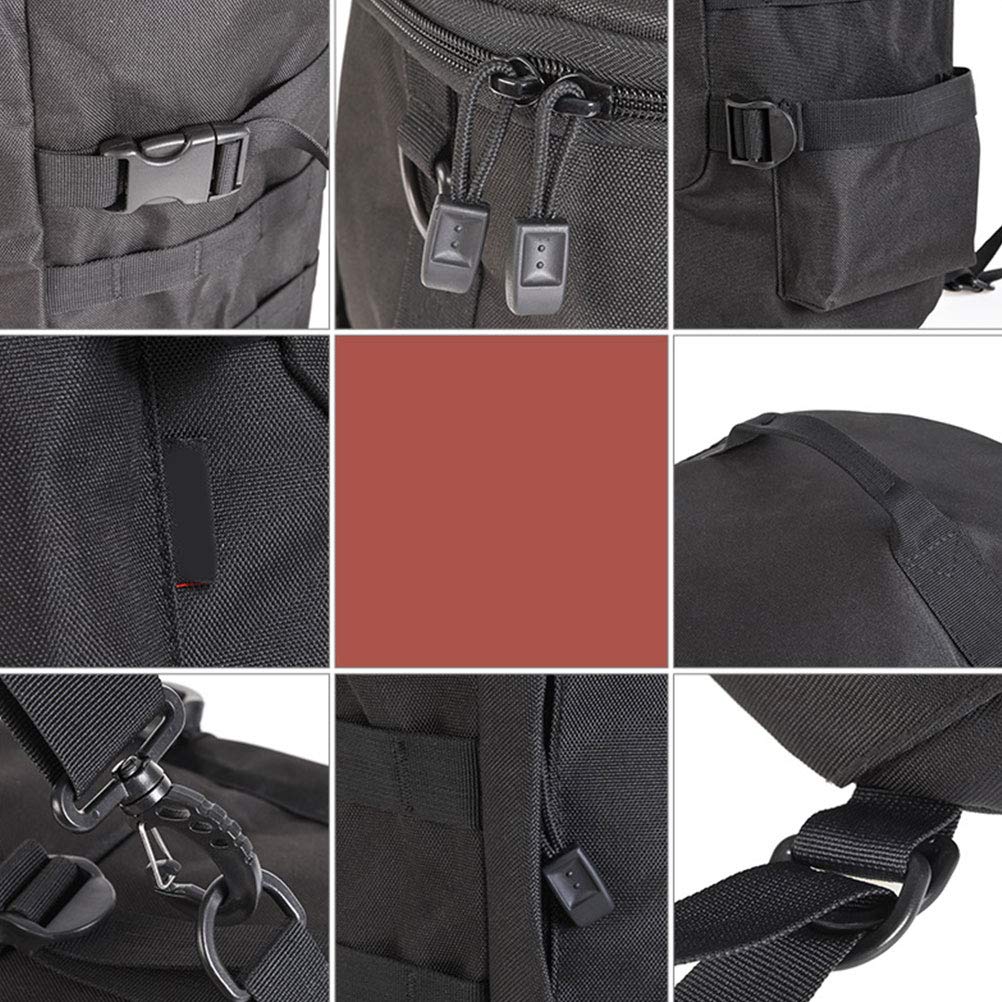 Sac à Dos cylindrique de matériel de pêche Grande capacité Sacs de pêche en Polyester Sac à Dos avec Porte-Canne Sac de pêche