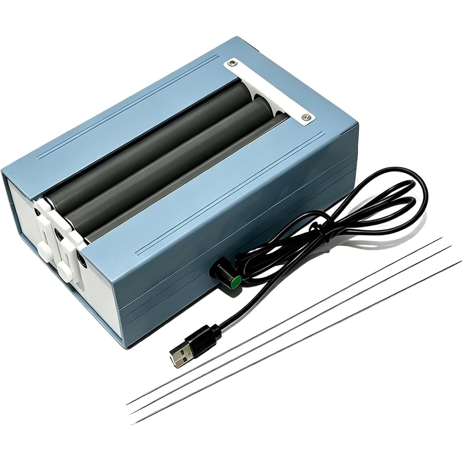 2-kanałowa elektryczna maszyna do koralików, półautomatyczne pokrętło do koralików, bezstopniowa regulacja, zakres koralików 3-18 mm, automatyczne wyrównanie igieł, do bransoletek