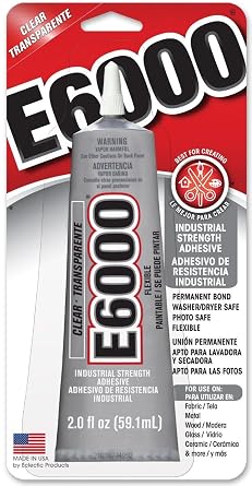 E-6000 لاصق غراء القوة الصناعية 2.0 أوقية. السندات الدائمة متعددة الأغراض