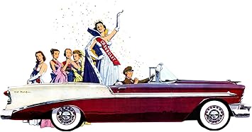 2027 Wall Calendar [12 pages 8"x12"] CLASSIC CARS Vintage Fifties Commercial Ads Poster