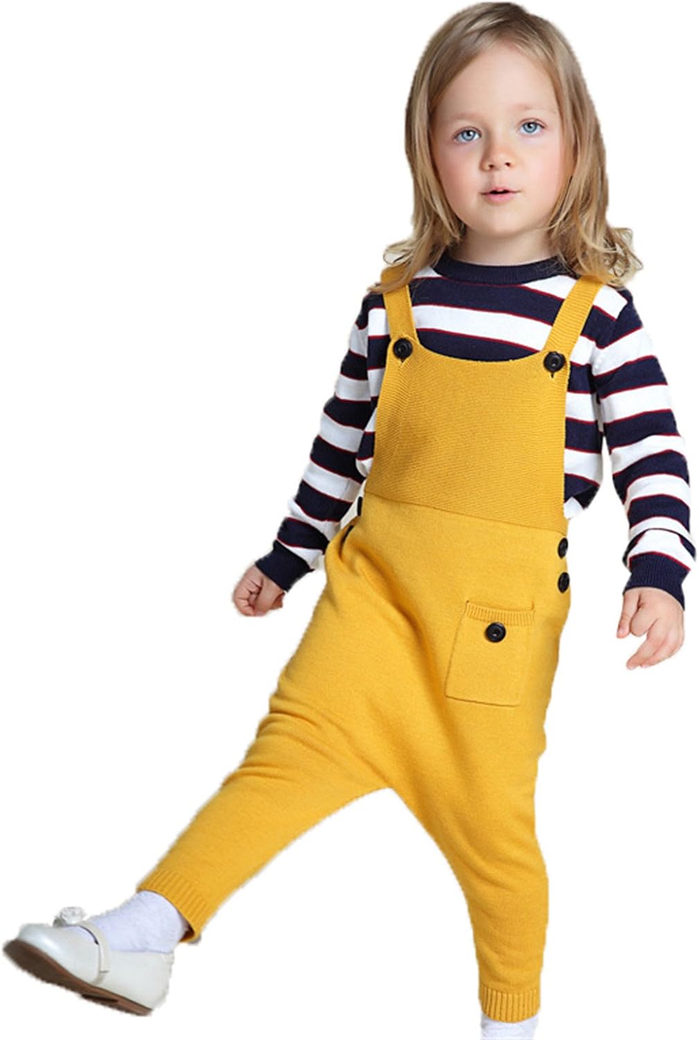 JELEUON Kids Baby Toddler Girl Knit Romper Cotton Jumpsuit Outfits: Clothing