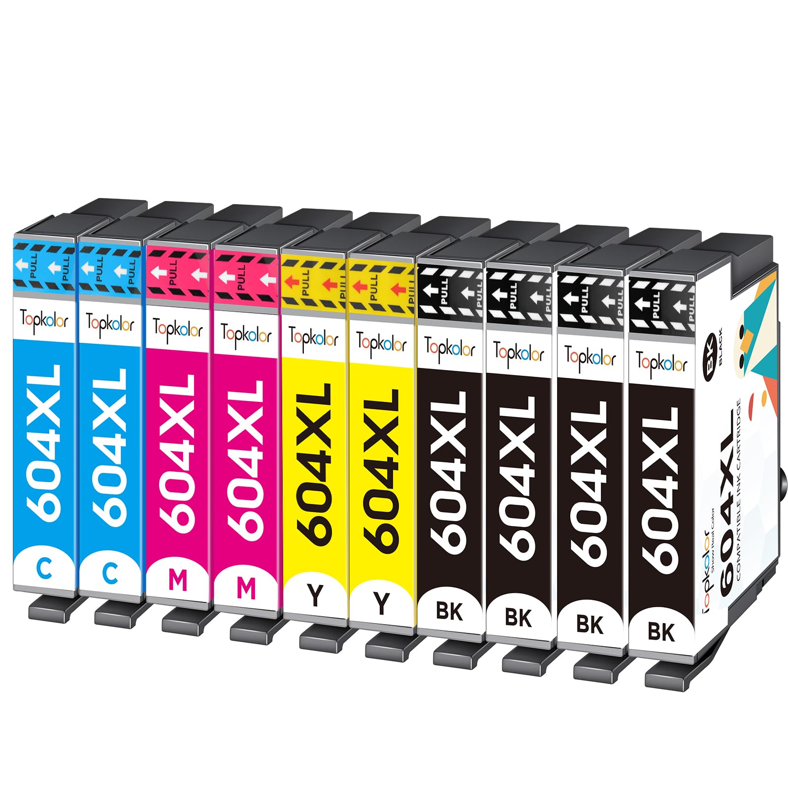 604XL Ink Cartridges for Epson 604 Ink Cartridges for Epson XP2200 ink cartridges for XP-2200 XP-2205 XP-3200 XP-3205 XP-4200 XP-4205 WF-2910DWF WF-2930DWF WF-2935DWF WF-2950DWF