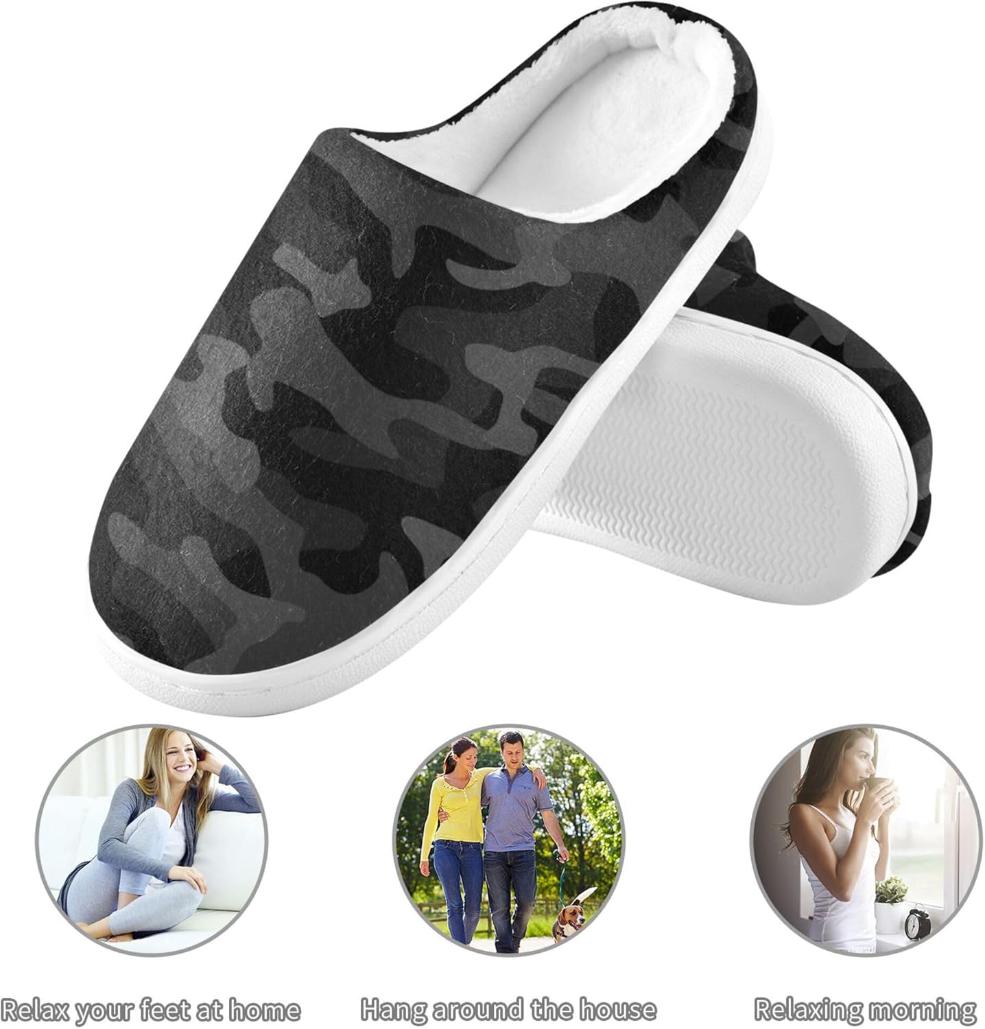 Slippers for Women Men, Memory Foam House Slippers Shoes for Home Indoor Outdoor Bedroom - Image 5