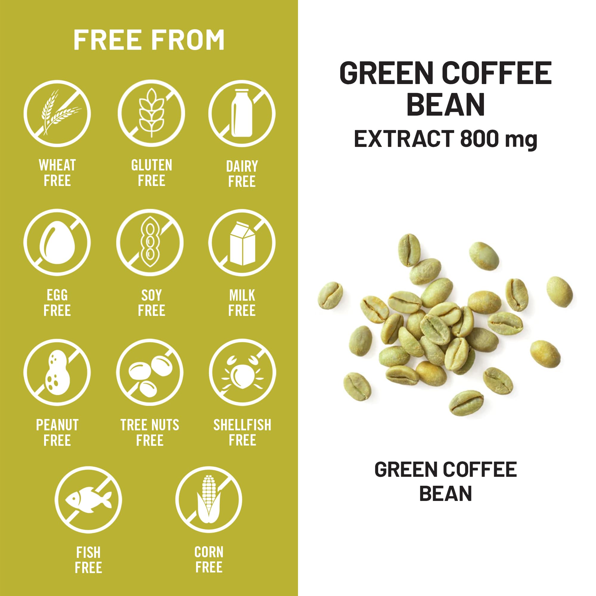 NatureWise Green Coffee Bean Extract 800mg - with 50% Chlorogenic Acids - Support for Weight Goals, Energy, and Antioxidants - Vegan, Non-GMO - 60 Capsules[1-Month Supply] — Amazon image 7