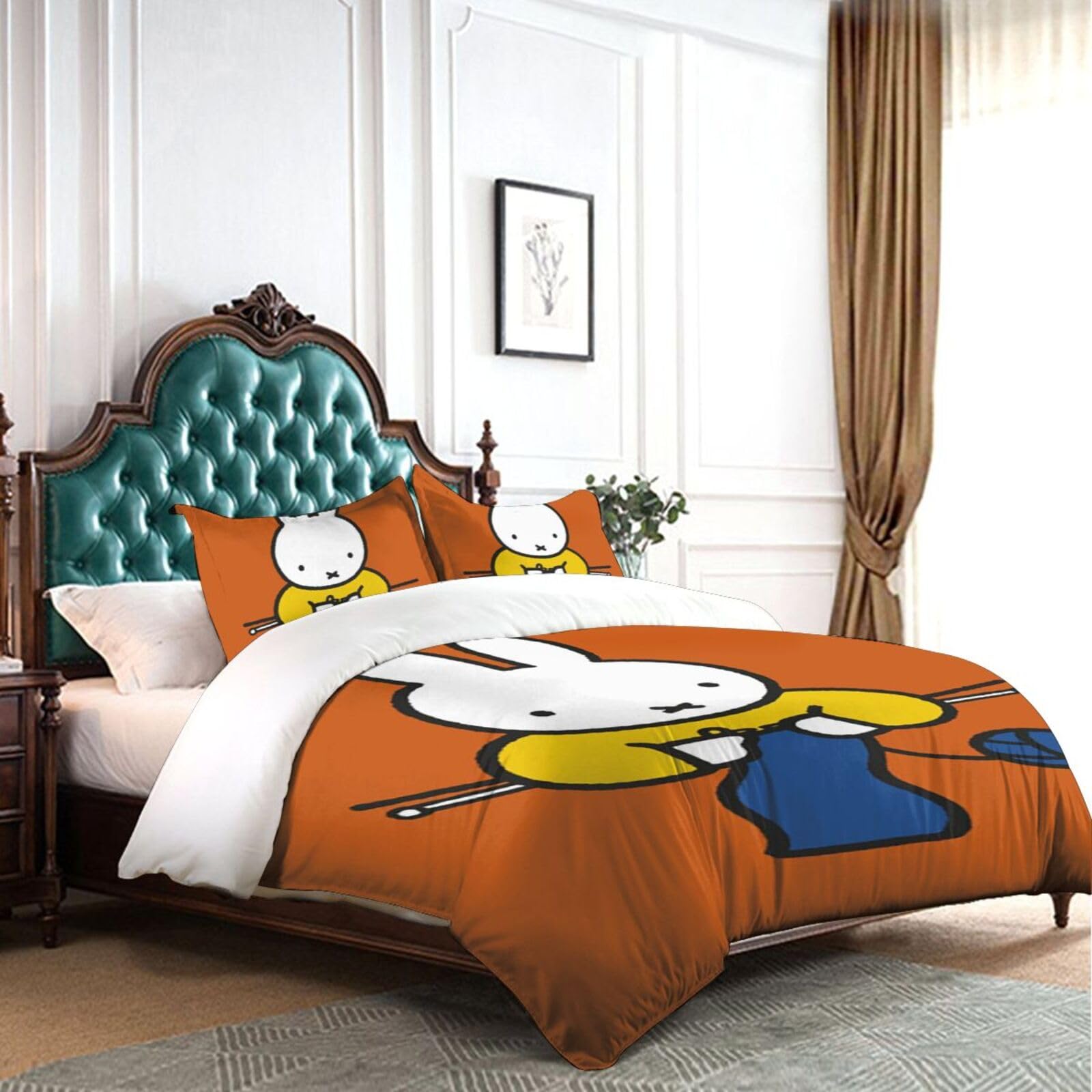 Amazon｜Miffy ミッフィー 布団カバー 3点セット 寝具カバー 枕カバー