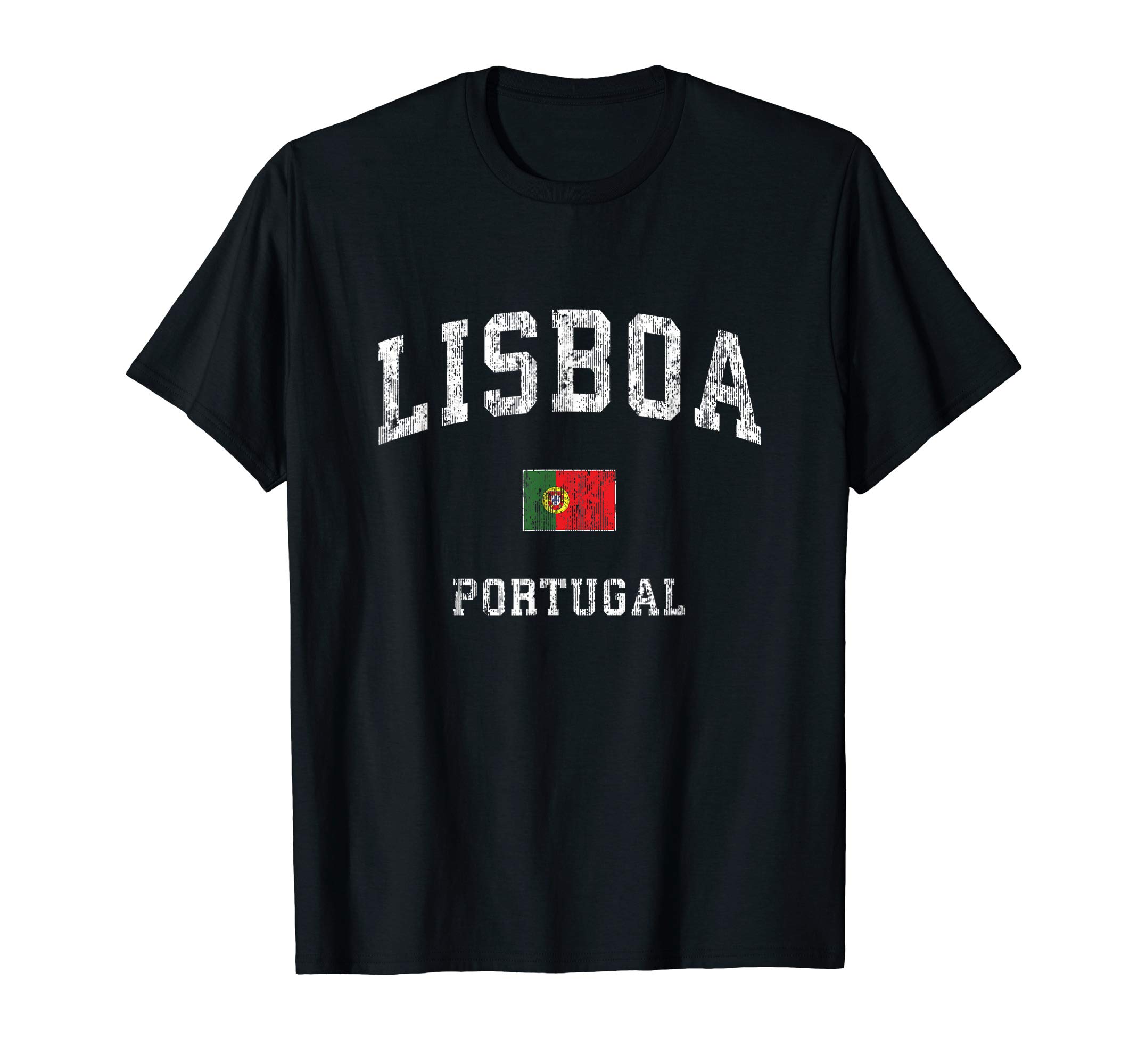 Lisbon Portugal Retro T-Shirts GeschenkeLisbon Portugal Vintage Athletic  Sports Design T-Shirt