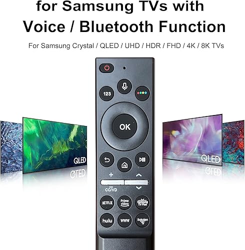 Miniatura 3 de Control remoto de voz universal A6 para todos los Samsung TV LED QLED 4K 8K UHD HDR Smart TV, compatible con BN59-01363, BN59-01357, BN59-01358,