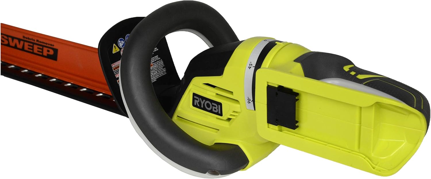 review RYOBI RY40602 40 Volt 24-inch Hedge Trimmer w/Rotating Handle (Bare Tool) (Renewed)