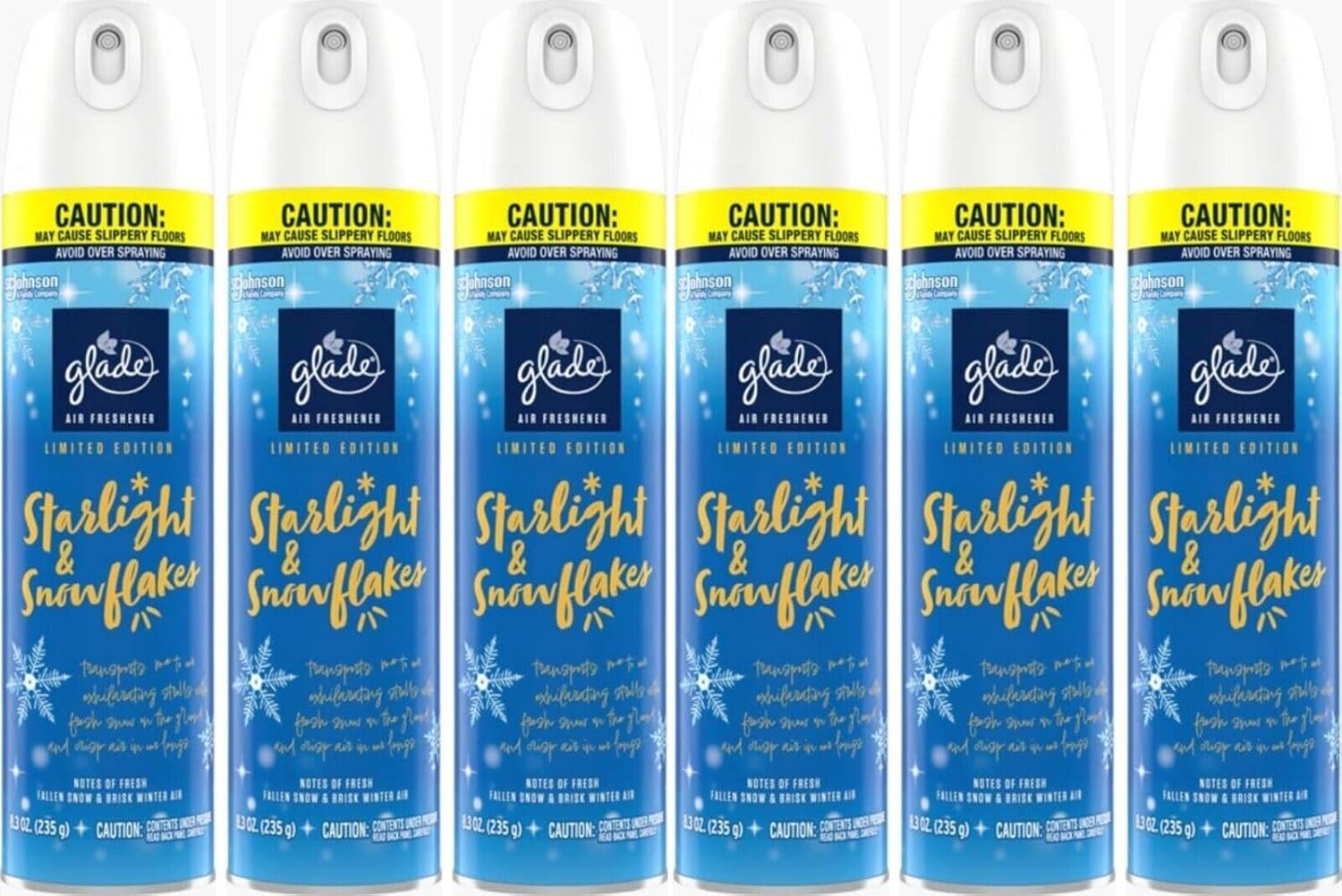 Glade Air Freshener Room Spray, Starlight & Snowflakes, 8.3