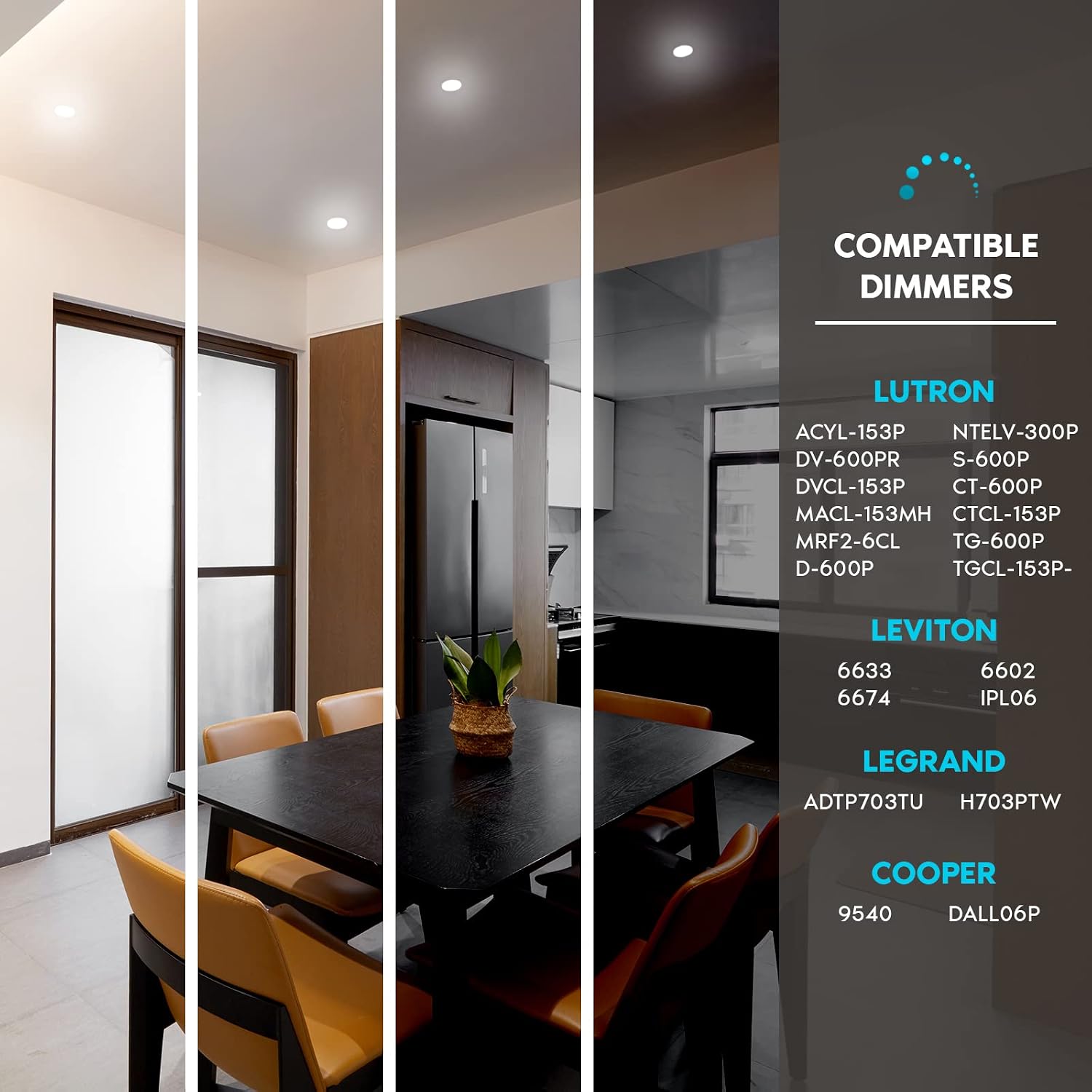 Luxrite 4 Inch Trimless LED Recessed Lighting, 5 Color Selectable 2700K-5000K, Plaster Downlight, 1000 Lumens, Dimmable, Wet Rated, IC Rated, Narrow Spotlight, ETL Listed, New Construction and Remodel