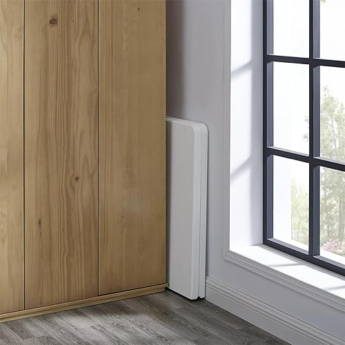 Miniatura 7 de AJP Distributors Mesa plegable portátil de plástico de 6 pies y 72 pulgadas, parte superior resistente con asa de transporte, interior y exterior,