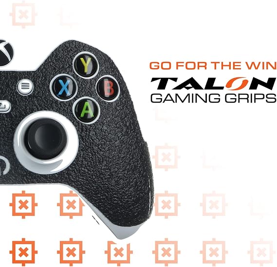 Talon Gaming Grips: GamLokR Collection Rubber Controller Grip for Microsoft Xbox Series X & S Controllers (Controller Not Included) Non-Slip Pro Gamer Grip for Sweaty Hands Adhesive Grip Skin