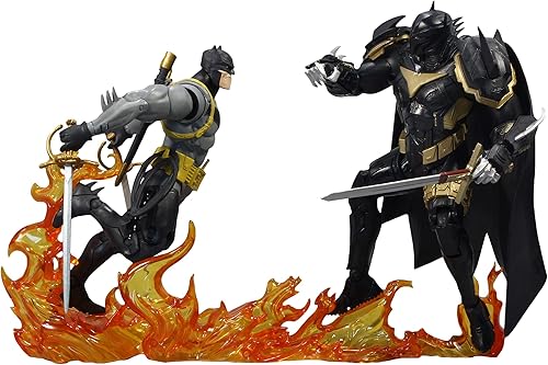 DC Multiverse Batman vs Azrael (Batman Armor) - Figura de acción de 7 pulgadas con accesorios