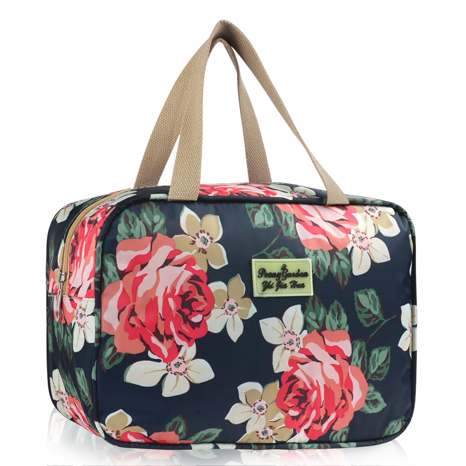 Aucuu Volle Größe Kulturbeutel, Reise Kulturbeutel, Kosmetiktasche Damen, Reise Make-up Taschen Organizer, Groß Waschtasche Make up Tasche mit Griff für Zubehör für Damen Herren