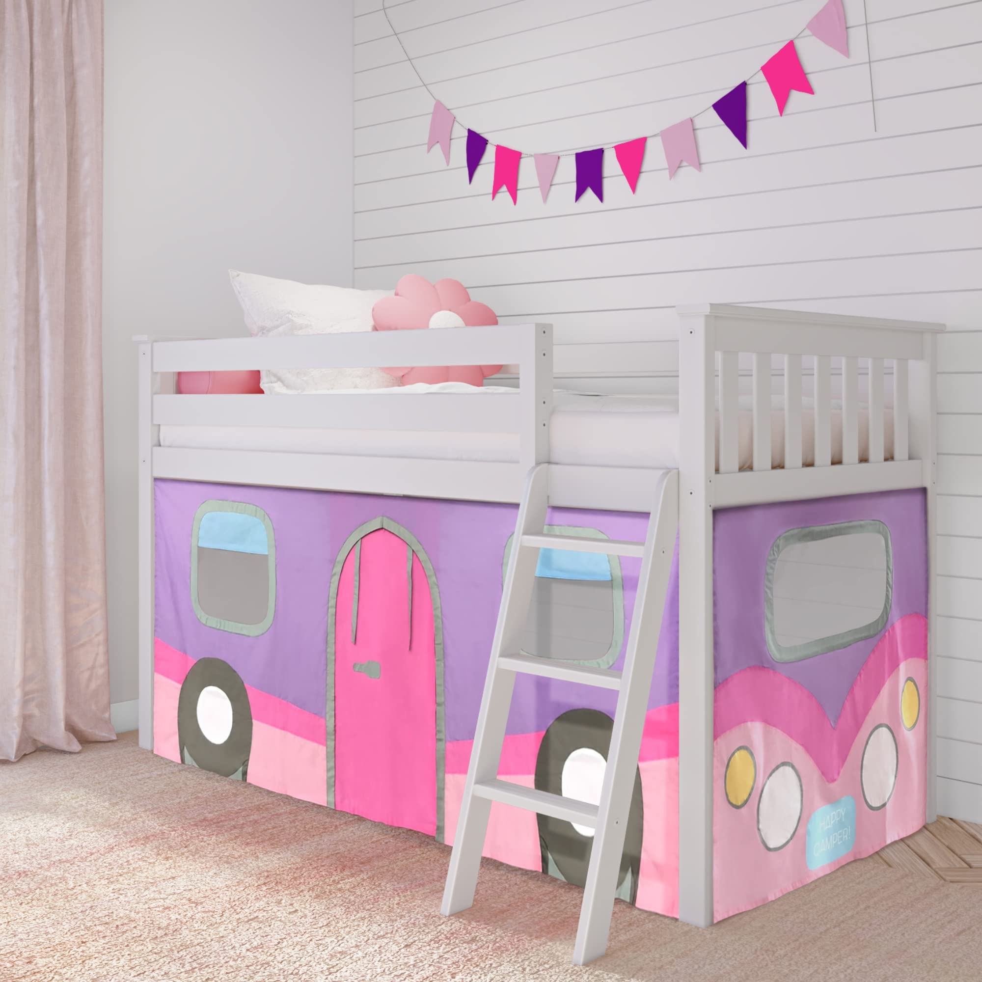 Snapklik.com : Max & Lily Underbed Curtain For Low Bunk Bed/Low Loft ...