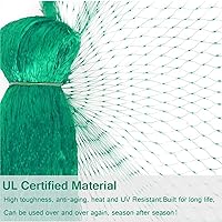 Vista 5 de Red para pájaros para jardín, protege plantas vegetales y árboles frutales, la red de jardín no se enreda y la valla reutilizable protege las frutas