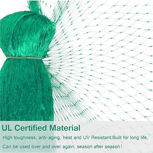 Miniatura 5 de Red para pájaros para jardín, protege plantas vegetales y árboles frutales, la red de jardín no se enreda y la valla reutilizable protege las frutas