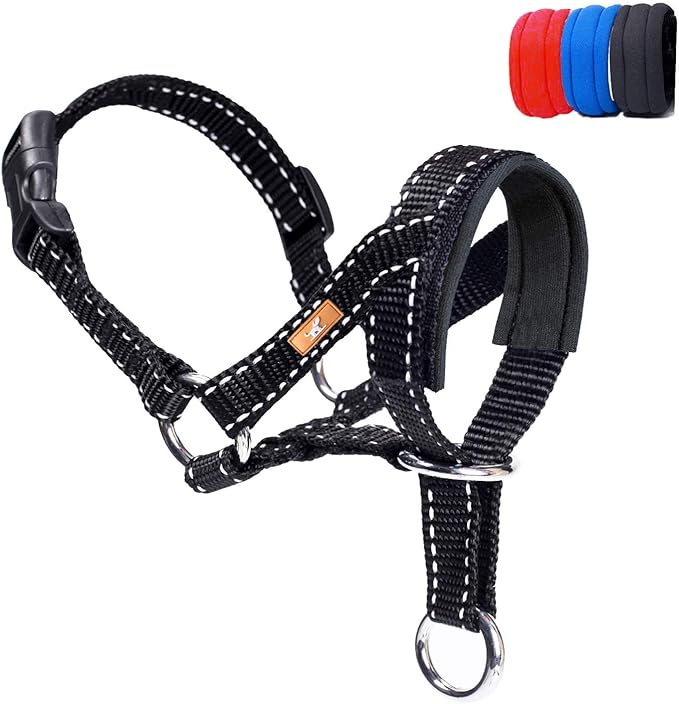 wintchuk Dog Head Collar, Head Collar with Reflective