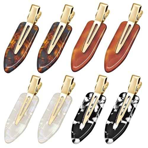 8 Pcs No bend Hair Clips No Crease Makeup Duckbill