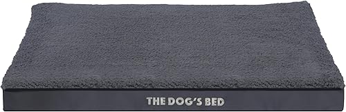 Miniatura 8 de The Dog's Bed - Cama ortopédica para perro, felpa gris grande, impermeable, cama de apoyo con fundas lavables reemplazables, aprobada por
