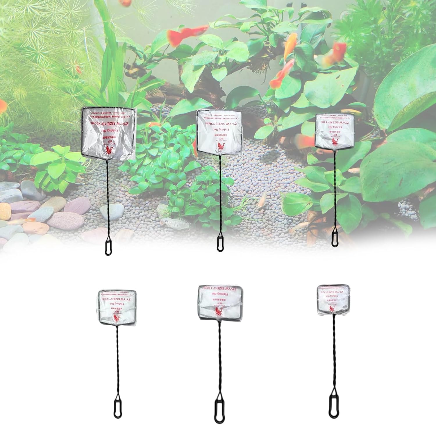 Fishtanks Tool Fish Net for Easy Management and Water Maintenance Daily Use Aquariums Net 10pcs Ergonomic Fishtanks