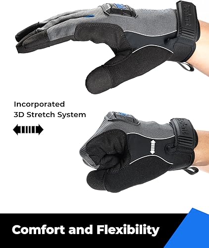 Miniatura 4 de toolant Guantes de trabajo para hombre, guantes mecánicos para pantalla táctil, guantes de trabajo de seguridad para usos múltiples