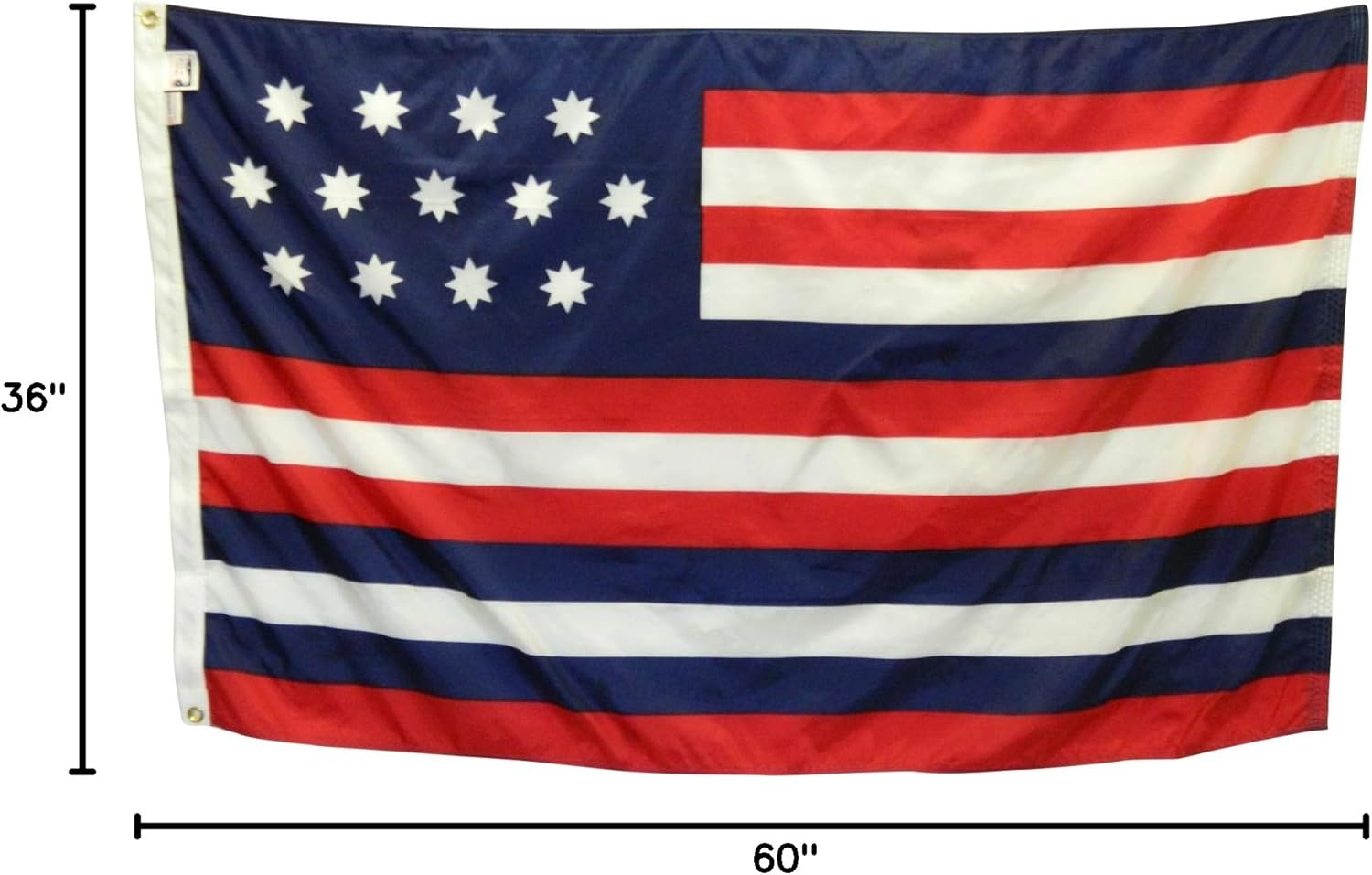 3x5' Historical Serapis Flag, Durable All-Weather Nylon, Reinforced Fly End Stitching, Proudly Made in the USA