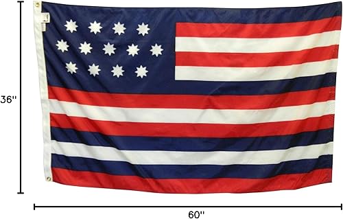 Miniatura 8 de Bandera histórica de Serapis de 3 x 5 pies, nailon duradero para todo tipo de clima, costuras reforzadas en el extremo de la mosca, fabricada con