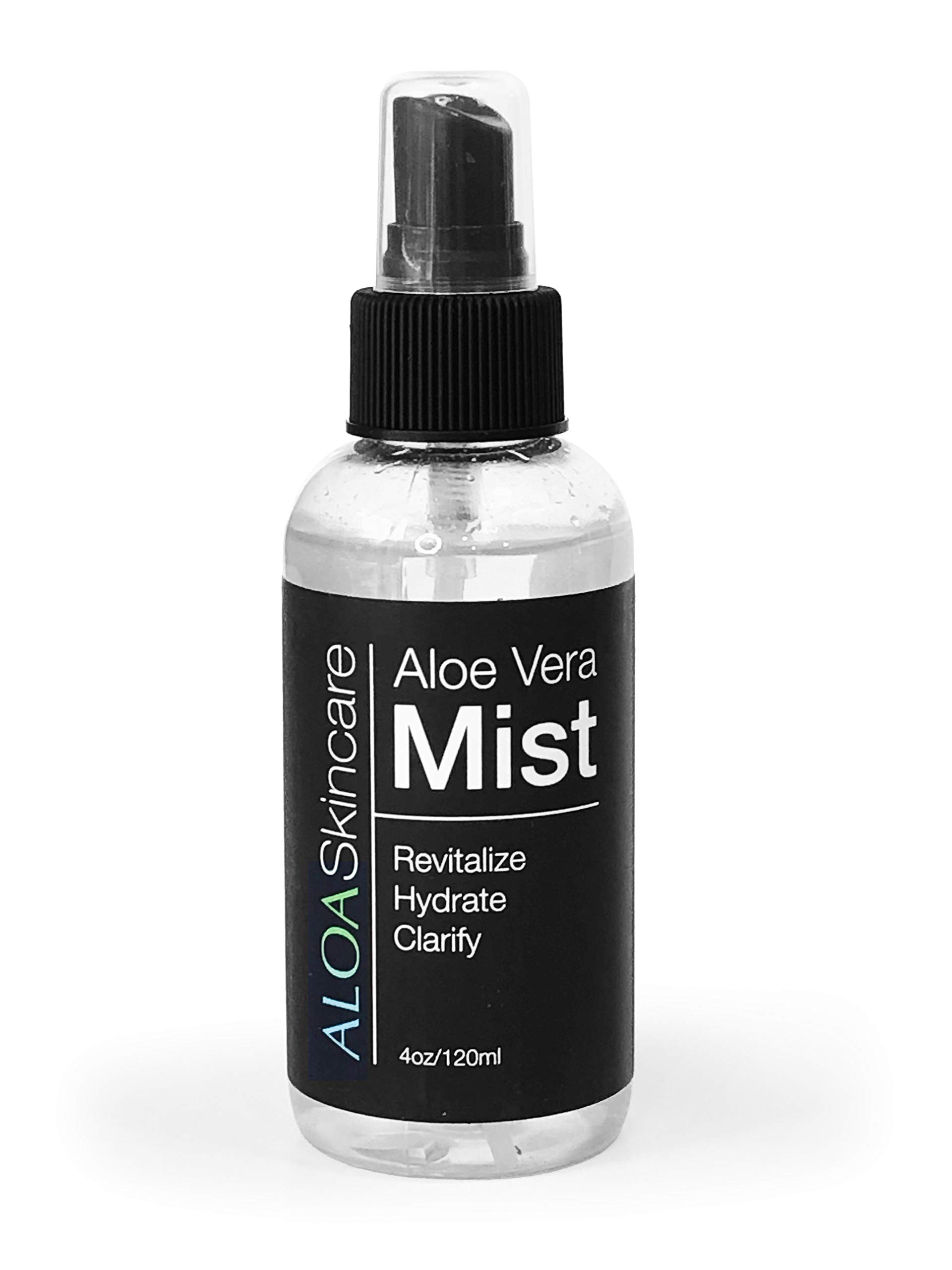 ALOA Skincare Organic Aloe Vera Face Mist, Facial Toner, 4oz Aloe Spray for Radiant, Clear Skin and Intense Hydration