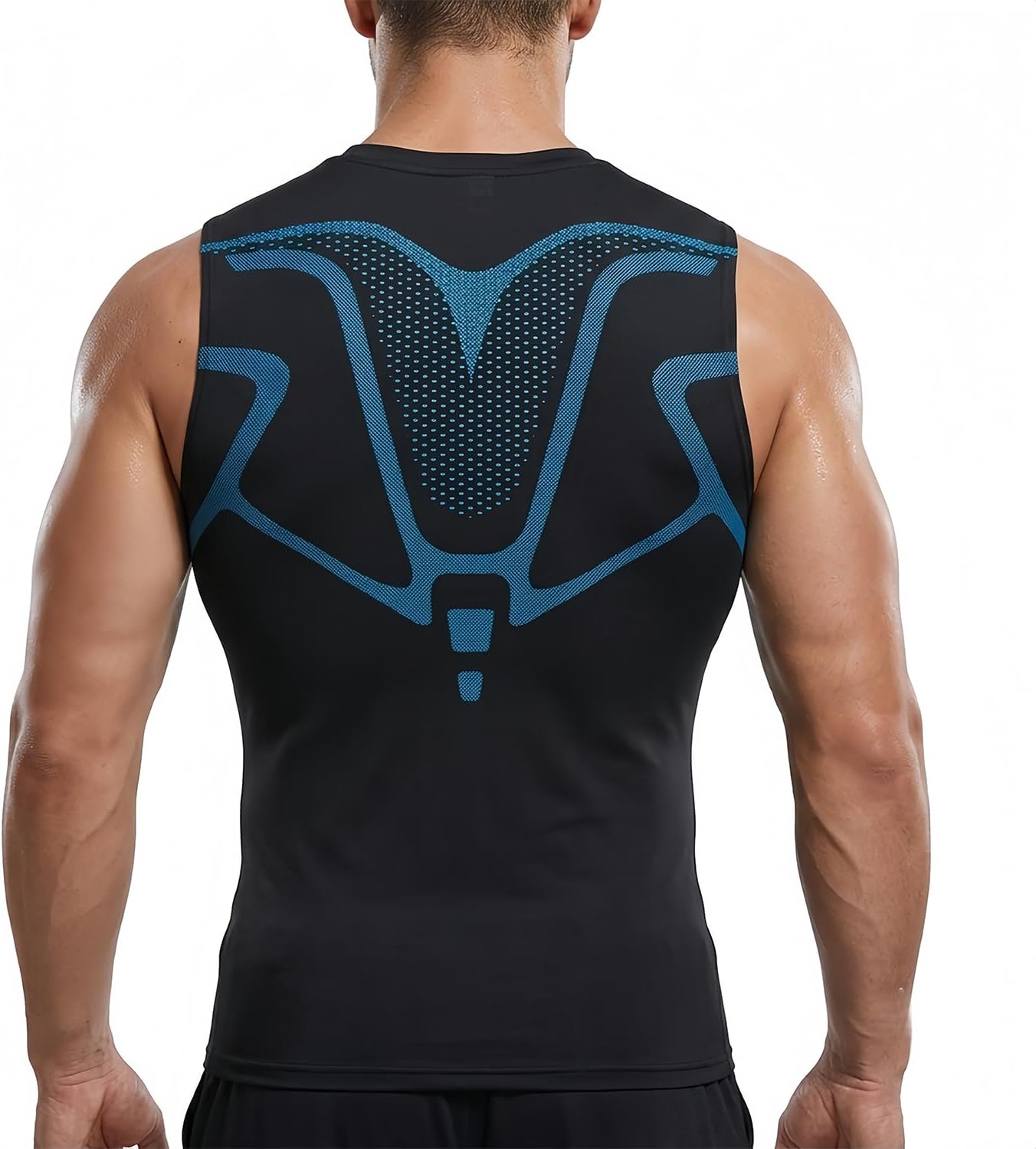 Mens Compression Shirt Slimming Body Shaper Vest