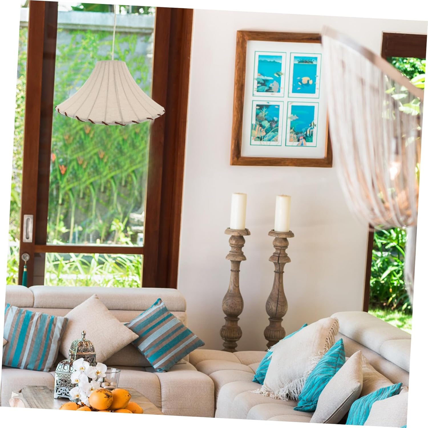 PRETYZOOM Decorative Fabric Lamp Shade Rustic Cloth Replacement for Floor Ceiling and Table Lamps Stylish Wear-resistant Design Home Office and Vintage Decor