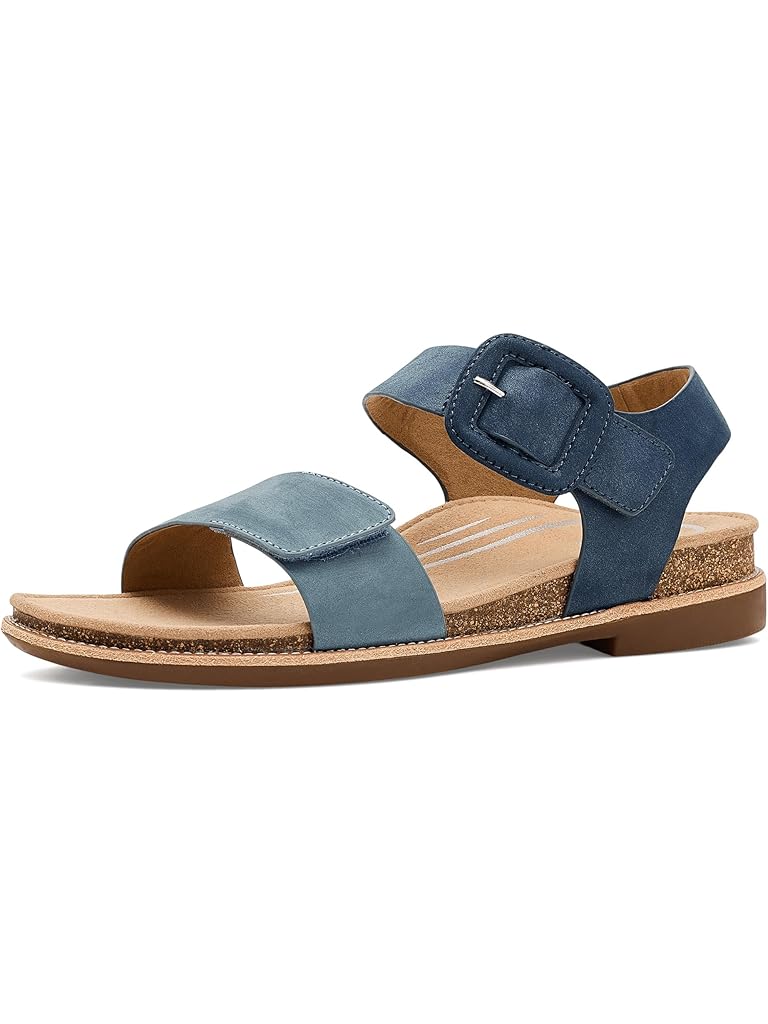 Navy Aetrex Claire Adjustable Sandal