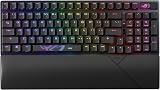 ASUS ROG Strix Scope II 96 Wireless - Teclado mecánico Gaming - Tri-Modo, Controles multifuncionales, interruptores y estabilizadores ROG NX Snow y Hot-Swap, 3 ángulos de inclinación y reposamuñecas - 1