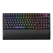ASUS ROG Strix Scope II 96, Tastiera Meccanica Gaming Wireless, Switch Meccanici ROG NX, Illuminazione RGB, Bluetooth 5.1 e 2.4GHz, Compatibile con Sistema Operativo Windows 11, Layout Italiano, Nero