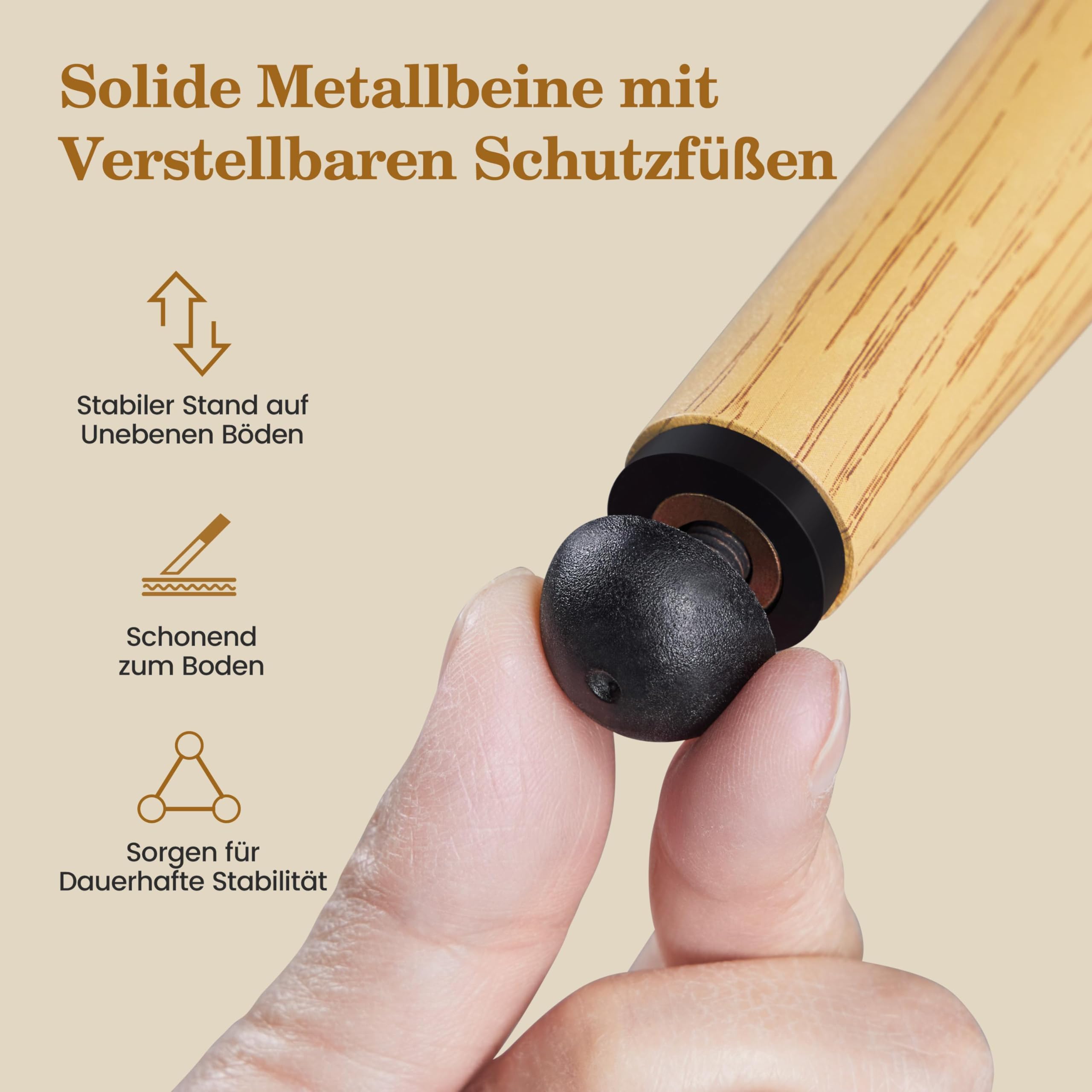 Yaheetech Ohrensessel eleganter Armsessel Polsterstuhl mit klappbare Rückenlehne Lehnsessel bis 136 kg belastbar Sessel fürs Wohnzimmer/Schlafzimmer Elfenbein