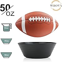 Vista 3 de Wrova Juego de 6 cuencos de paja de trigo, cuencos grandes irrompibles de 50 onzas, aptos para microondas y lavavajillas, ensaladeras grandes