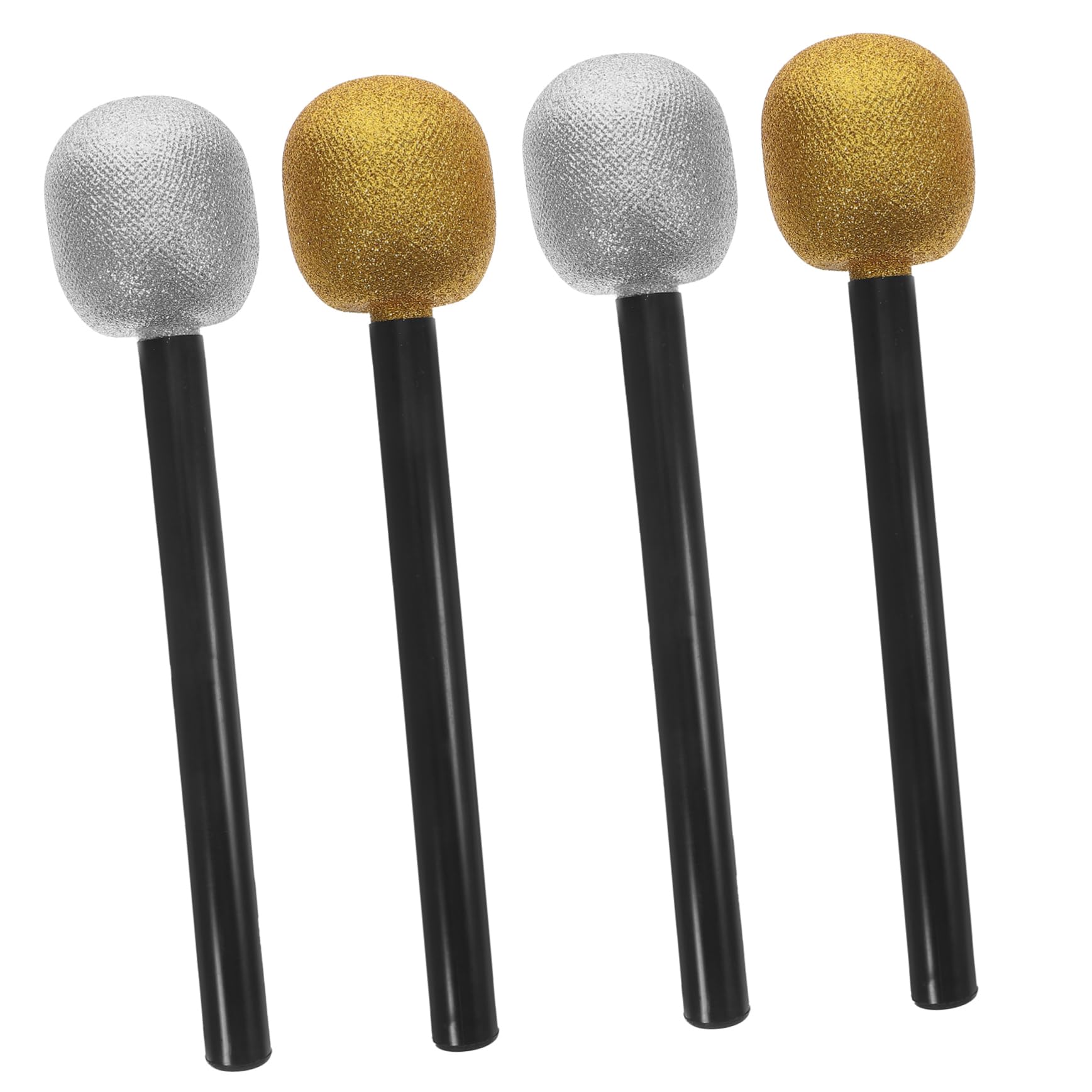 TOYANDONA Toy Microphone for Boys and Girls Pretend Play Microphone Prop for Children Portable Stage Performance Wedding Party Fun Realistic Design